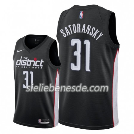 Herren NBA Washington Wizards Trikot Tomas Satoransky 31 2018-19 Nike City Edition Schwarz Swingman